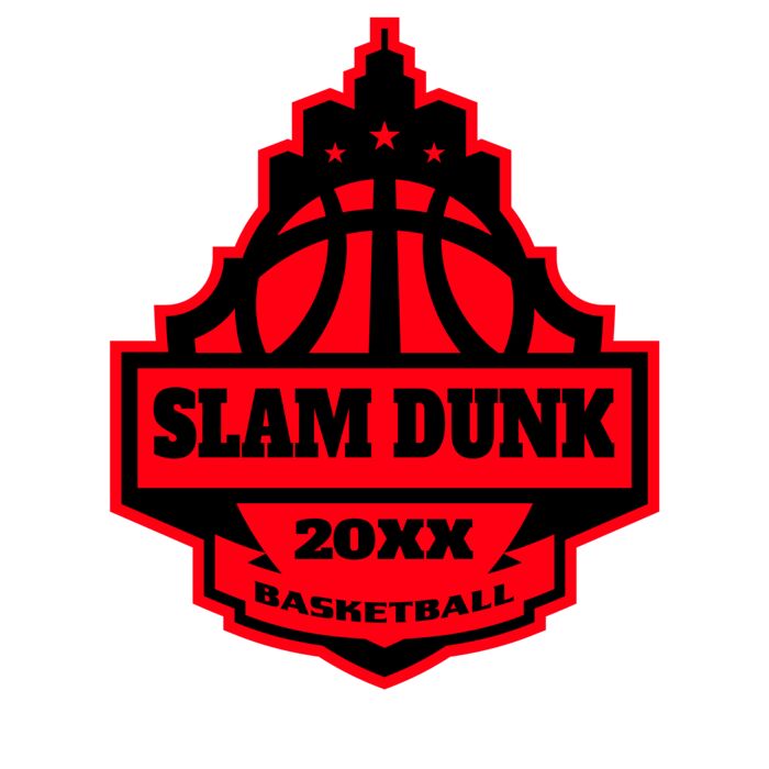 SLAM DUNK Basketball Logo Template Thumbnail