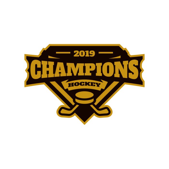 Champions Hockey logo template Thumbnail
