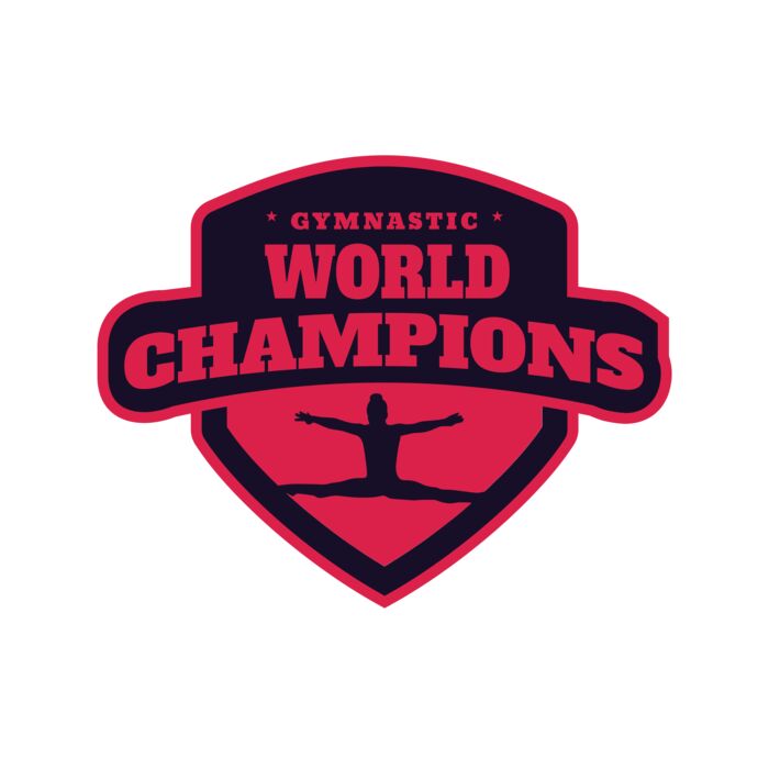 Gymnastic World Champions logo template Thumbnail